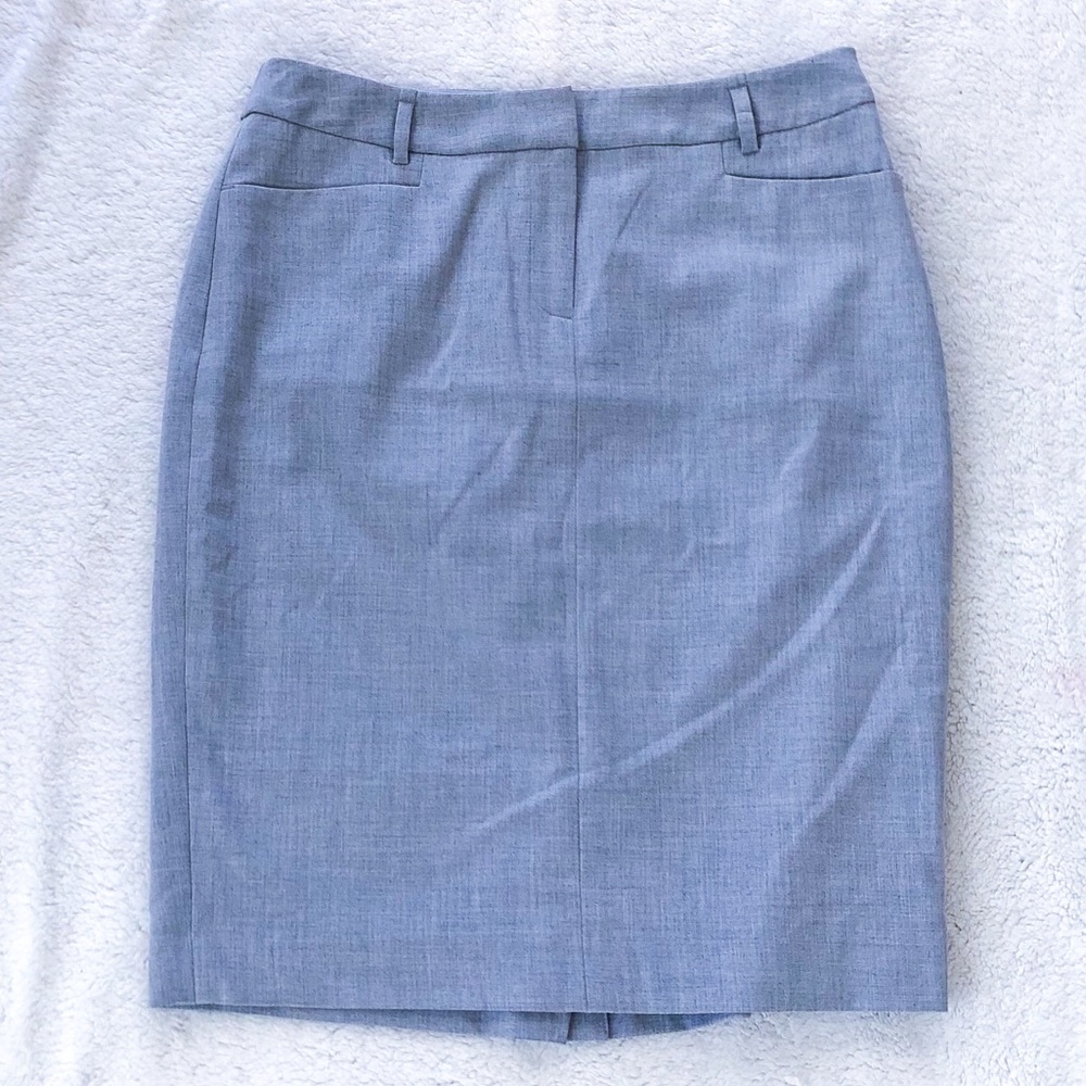 Calvin Klein Gray Pencil Career Skirt Size 6